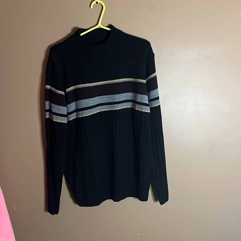 😄90’s acrylic crew neck sweater large